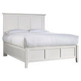 Paragon Wood Full Panel Bed in White - Ornate Home