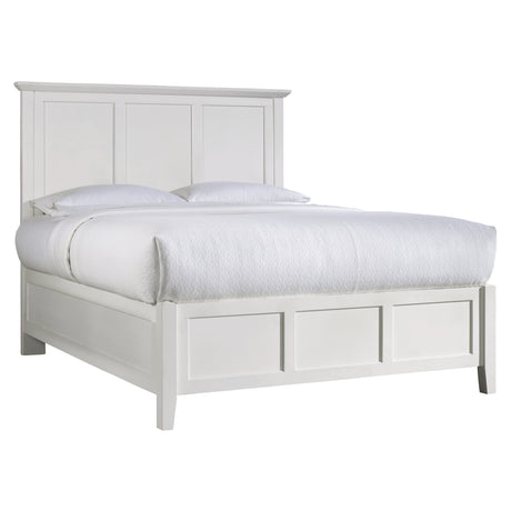 Paragon Wood Full Panel Bed in White - Ornate Home