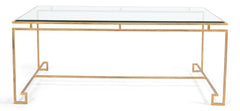 Parallel Lines Gold Coffee Table - Ornate Home