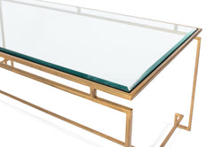 Parallel Lines Gold Coffee Table - Ornate Home