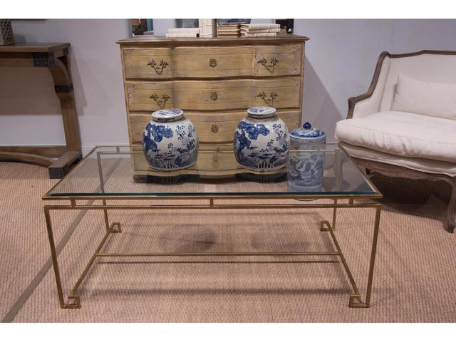 Parallel Lines Gold Coffee Table - Ornate Home