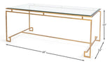 Parallel Lines Gold Coffee Table - Ornate Home
