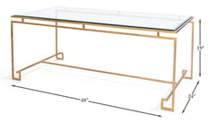 Parallel Lines Gold Coffee Table - Ornate Home