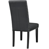 Parcel Black Dining Faux Leather Side Chair - Ornate Home