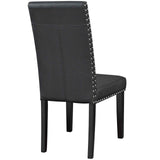 Parcel Black Vinyl Dining Side Chair (Set of 4) - Ornate Home