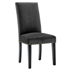 Parcel Charcoal Performance Velvet Dining Side Chairs (Set of 2) - Ornate Home