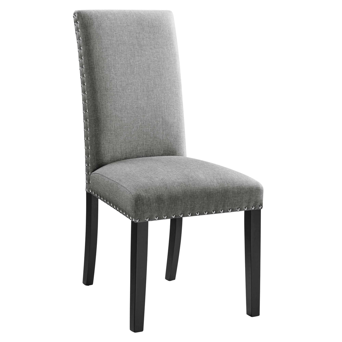 Parcel Light Gray Dining Upholstered Fabric Side Chair - Ornate Home