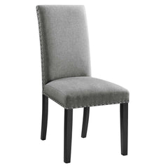 Parcel Light Gray Dining Upholstered Fabric Side Chair - Ornate Home