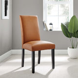 Parcel Tan Dining Faux Leather Side Chair - Ornate Home