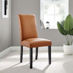 Parcel Tan Dining Faux Leather Side Chair - Ornate Home