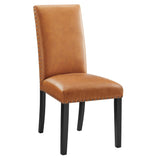 Parcel Tan Dining Faux Leather Side Chair - Ornate Home
