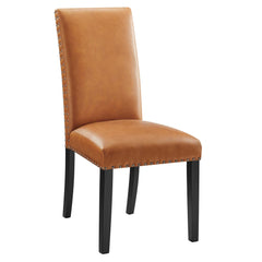Parcel Tan Dining Faux Leather Side Chair - Ornate Home
