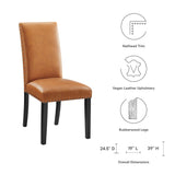 Parcel Tan Dining Faux Leather Side Chair - Ornate Home