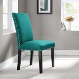 Parcel Teal Dining Upholstered Fabric Side Chair - Ornate Home