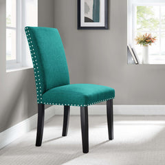 Parcel Teal Dining Upholstered Fabric Side Chair - Ornate Home