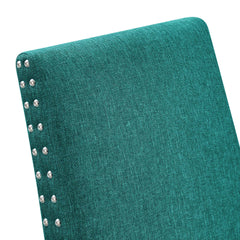 Parcel Teal Dining Upholstered Fabric Side Chair - Ornate Home