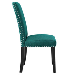 Parcel Teal Dining Upholstered Fabric Side Chair - Ornate Home