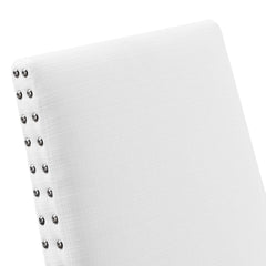 Parcel White Dining Upholstered Fabric Side Chair - Ornate Home