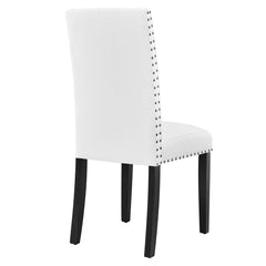 Parcel White Dining Upholstered Fabric Side Chair - Ornate Home