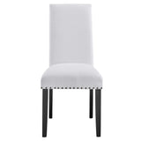 Parcel White Dining Upholstered Fabric Side Chair - Ornate Home