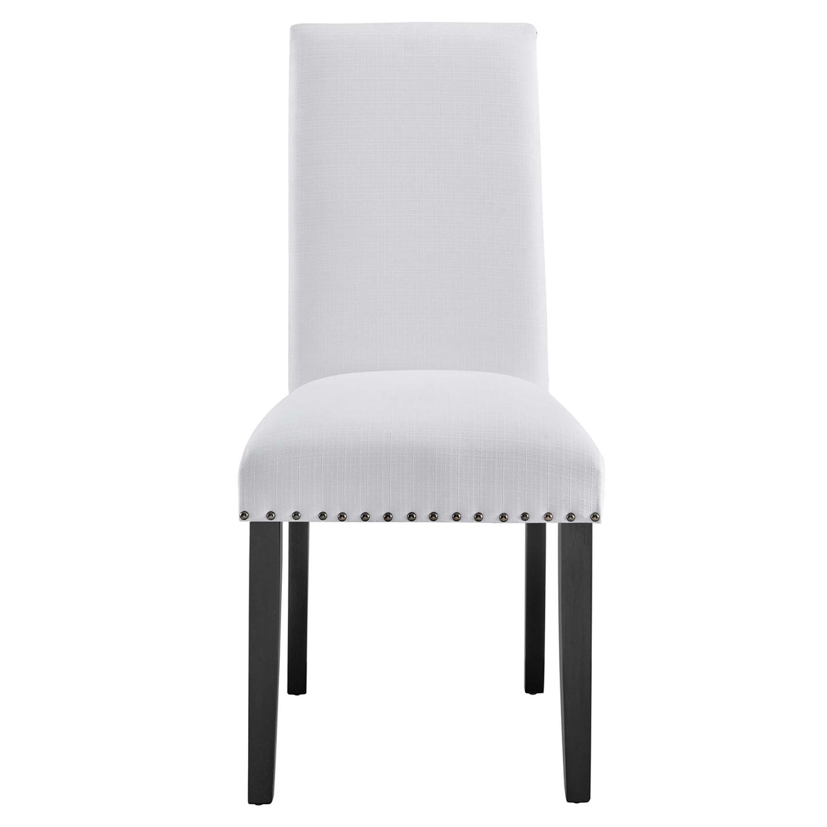 Parcel White Dining Upholstered Fabric Side Chair - Ornate Home
