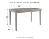 Parellen Gray Dining Table (Online Special Price) - Ornate Home