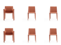 Paris 6-Piece Dining Chairs in Clay - Ornate Home