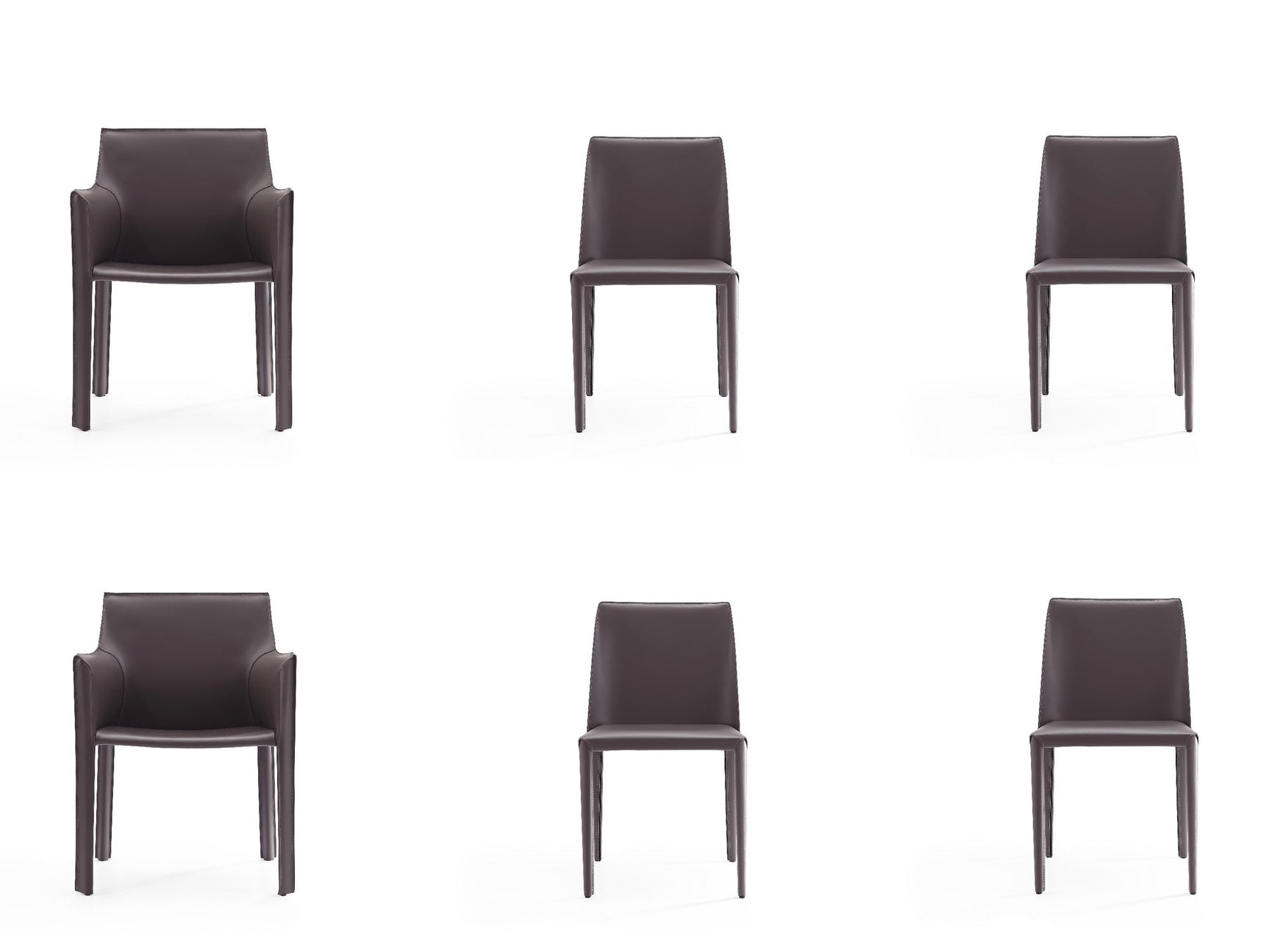 Paris 6-Piece Dining Chairs in Grey - Ornate Home