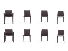 Paris 8-Piece Dining Chairs in Grey - Ornate Home