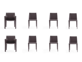 Paris 8-Piece Dining Chairs in Grey - Ornate Home