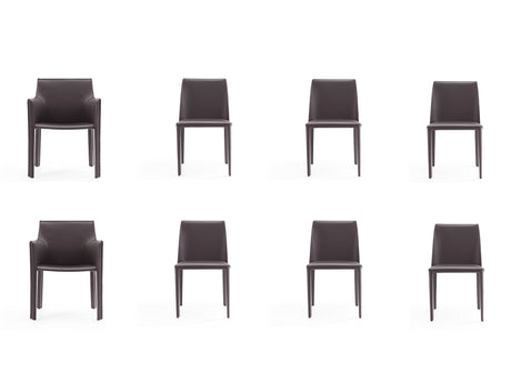 Paris 8-Piece Dining Chairs in Grey - Ornate Home