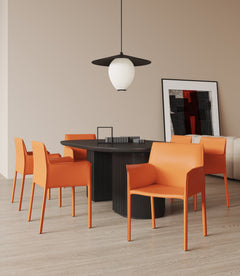 Paris Armchair in Coral (set of 2) - Ornate Home