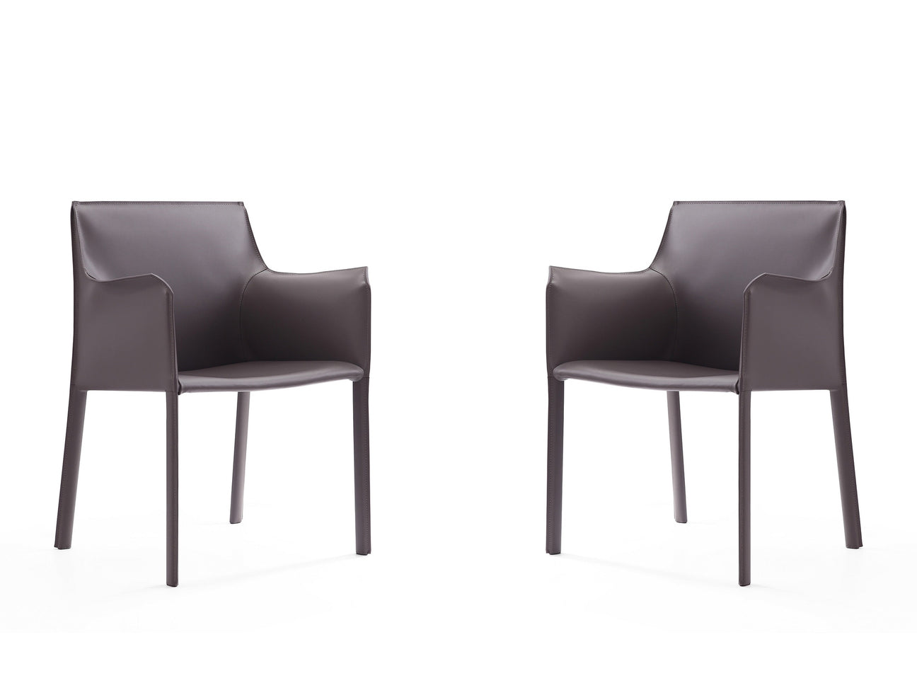 Paris Armchair in Grey (set of 2) - Ornate Home