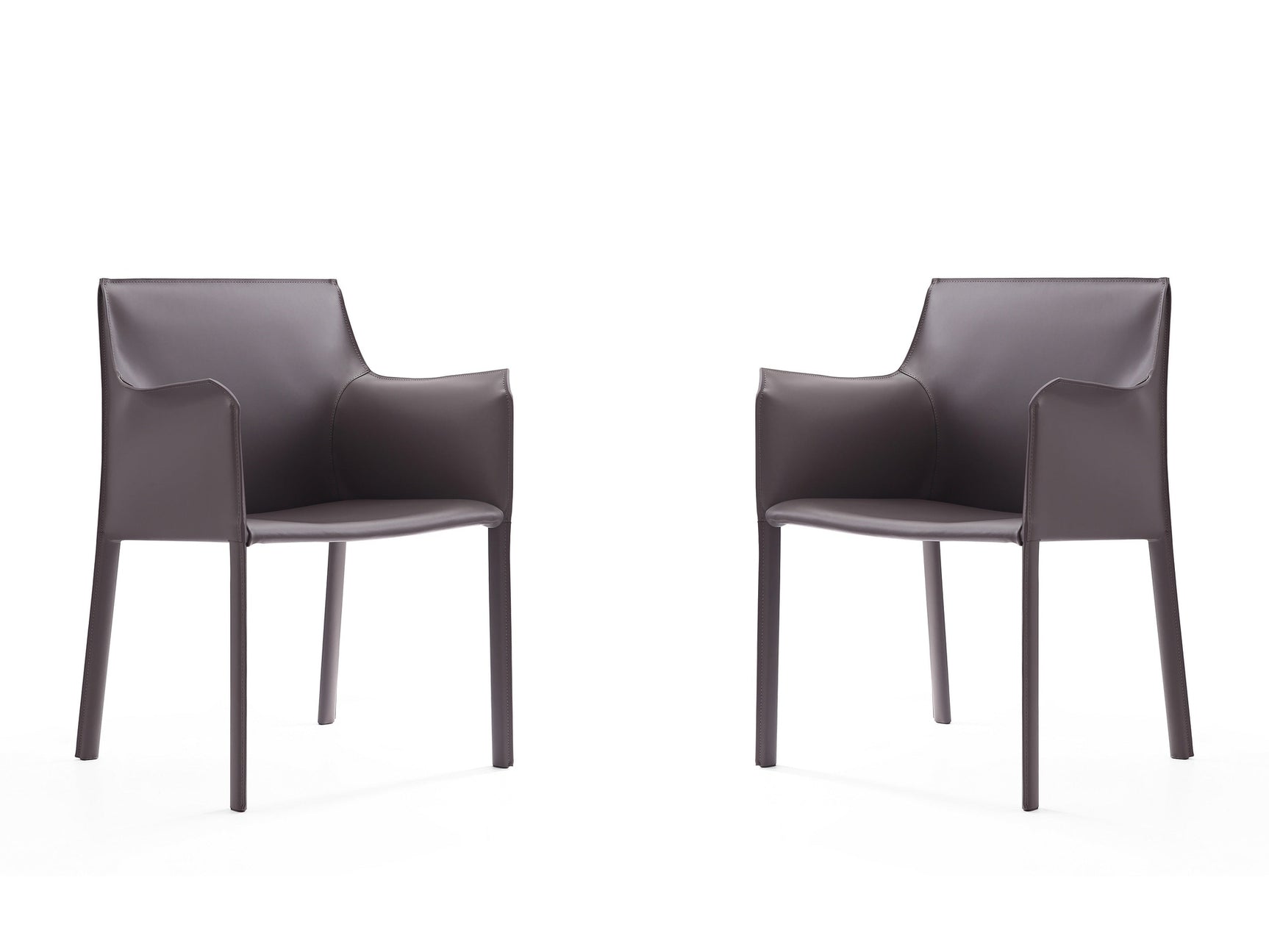Paris Armchair in Grey (set of 2) - Ornate Home