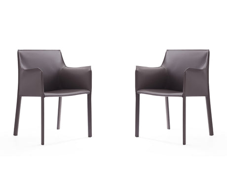 Paris Armchair in Grey (set of 2) - Ornate Home