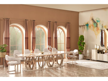 Paris Beige Dining Table (78") - Ornate Home