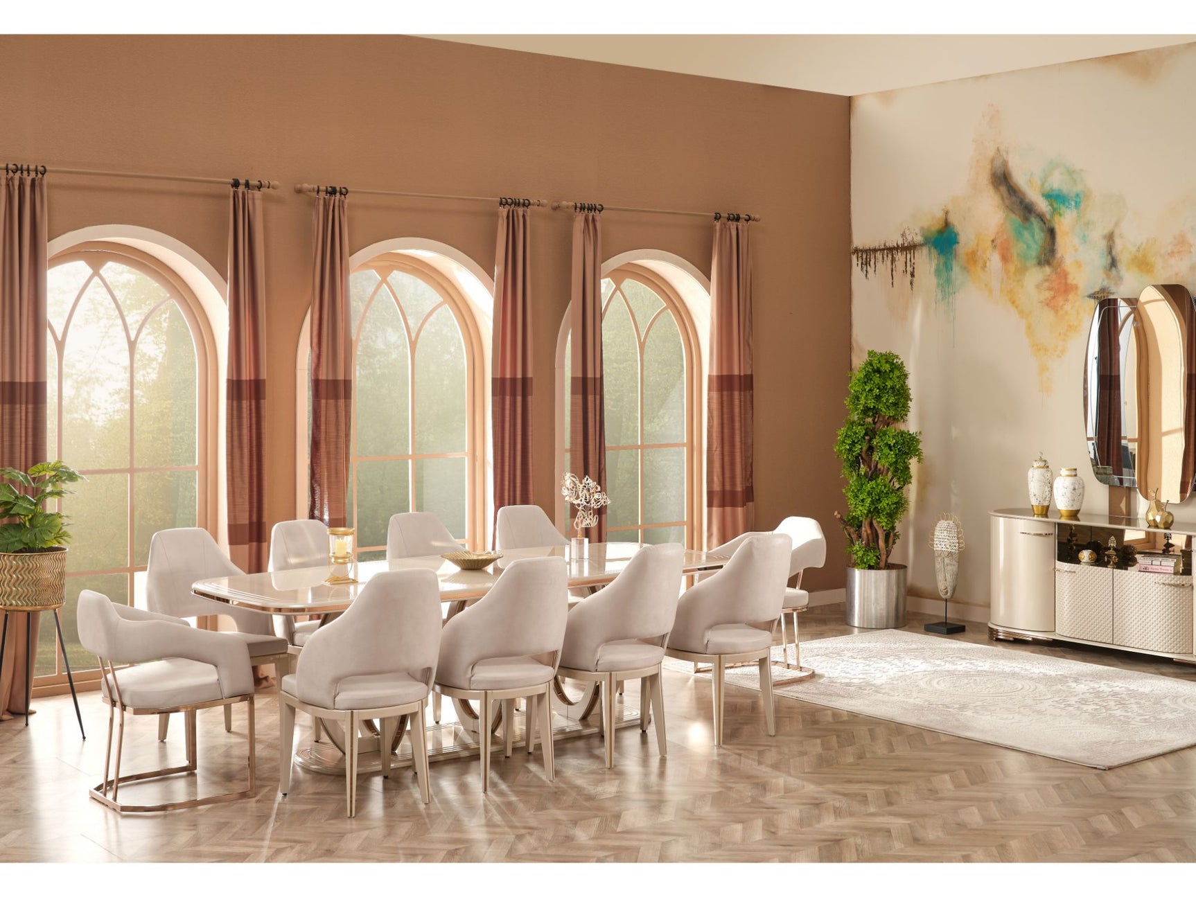 Paris Beige Dining Table - Ornate Home