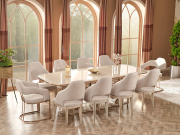 Paris Beige Dining Table (78") - Ornate Home