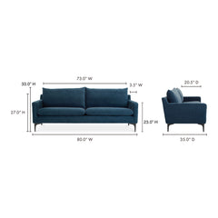 Paris Blue Sofa - Ornate Home