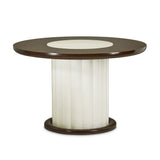Paris Chic Espresso 48" Round Dining Table
