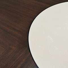 Paris Chic Espresso 60" Round Dining Table - Ornate Home