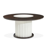 Paris Chic Espresso 60" Round Dining Table - Ornate Home