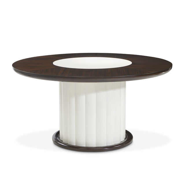 Paris Chic Espresso 60" Round Dining Table - Ornate Home
