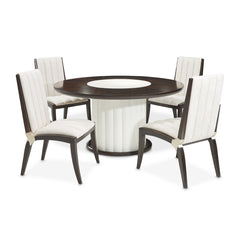 Paris Chic Espresso 60" Round Dining Table - Ornate Home