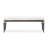 Paris Chic Espresso/Cream Bed Bench - Ornate Home