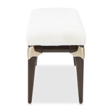 Paris Chic Espresso/Cream Bed Bench - Ornate Home