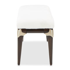 Paris Chic Espresso/Cream Bed Bench - Ornate Home