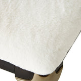 Paris Chic Espresso/Cream Bed Bench - Ornate Home
