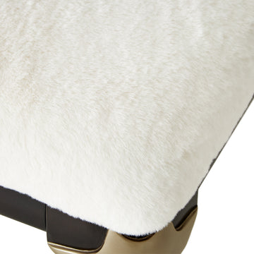 Paris Chic Espresso/Cream Bed Bench - Ornate Home
