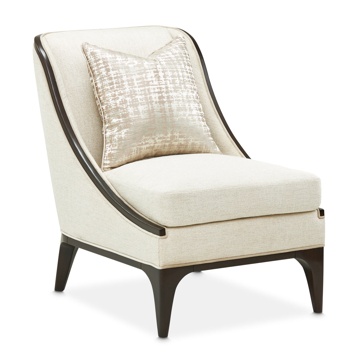 Paris Chic Espresso/Cremini Accent Chair - Ornate Home